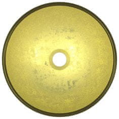 Petromila vidaXL Umývadlo z tvrdeného skla 35x12 cm zlaté