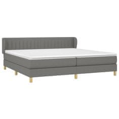 Petromila vidaXL Boxspring posteľ s matracom tmavosivá 200x200 cm látka