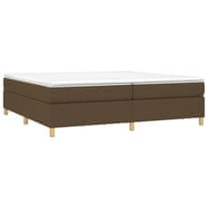 Vidaxl Rám na boxspring posteľ tmavohnedý 200x200 cm látka