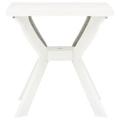Vidaxl Bistro stolík, biely 70x70x72 cm, plast