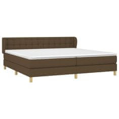 Petromila vidaXL Boxspring posteľ s matracom tmavohnedá 200x200 cm látka