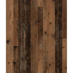 Vidaxl FMD Bočný stolík s dvierkami 88,5 cm, tmavé drevo v starom štýle
