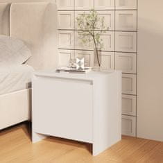 Petromila vidaXL Nočné stolíky 2 ks, biele 45x34x44,5 cm, kompozitné drevo