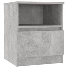 Petromila vidaXL Nočné stolíky 2 ks, betónovo sivé 40x40x50 cm, kompozitné drevo