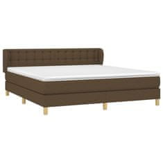 Petromila vidaXL Boxspring posteľ s matracom tmavohnedá 180x200 cm látka