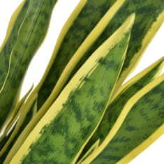 Vidaxl Umelá rastlina, sansevieria s kvetináčom 90 cm, zelená