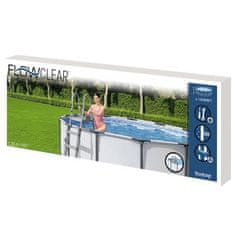 Petromila vidaXL Bestway Flowclear 4-stupňový bezpečnostný rebrík do bazéna 132 cm