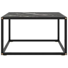 Petromila vidaXL Konferenčný stolík, čierny, čierne mramorové sklo 60x60x35 cm