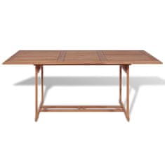 Petromila vidaXL Záhradný stôl 180x90x75 cm, tíkový masív