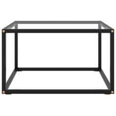 Petromila vidaXL Konferenčný stolík, čierny, tvrdené sklo 60x60x35 cm