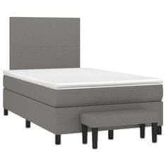 Petromila vidaXL Boxspring posteľ s matracom tmavohnedá 120x190 cm látka