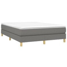 Vidaxl Rám na boxspring posteľ tmavosivý látka 100x200 cm