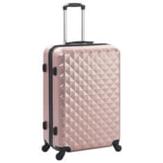 Petromila vidaXL Súprava 3 cestovných kufrov s tvrdým krytom ružovo-zlatá ABS
