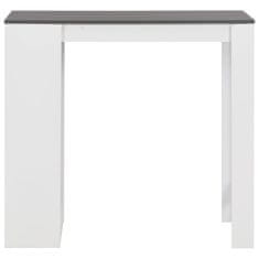 Petromila vidaXL Barový stôl s poličkou biely 110x50x103 cm