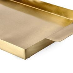 Homla LIGE kovový podnos zlatý 35x17x2 cm