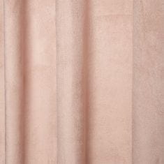 Homla PATTY zamatová záclona špinavo ružová 140x250 cm