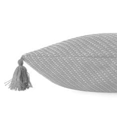 Homla MORRIS obliečka na vankúš s lemom sivá 45x45 cm