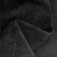 Homla SAMINE uterák s marockým ďatelinou čierny 70x130 cm