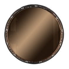 Homla ART DECO podnos so zrkadlom čierny 20x5 cm