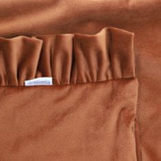 Homla EFFY obliečka na vankúš s volánom karamelová 40x40 cm
