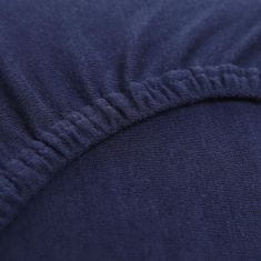 Homla CLAIRE jersey prestieradlo námornícka modrá 140x200 cm