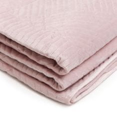 Homla Prehoz na posteľ AURUM ružový 200x220 cm
