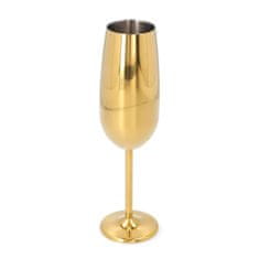 Homla KYLE pohár na šampanské oceľový 250ml