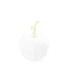 Homla Stojaca dekorácia KEO jablko s cikcakovým motívom 7x10 cm