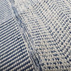 Homla KUITO bavlnený modrý vzorovaný koberec 120x180 cm