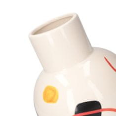 Homla PERRY krémová váza 16,5x16,5x21,5 cm