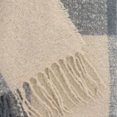 Homla Prikrývka ALLORA z béžovej priadze 130x170 cm