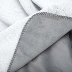 Homla Nová deka CLUMSY z imitácie králičej kožušiny sivá 150x200 cm