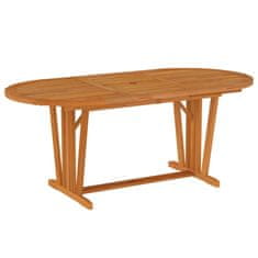 Petromila vidaXL Záhradný stôl 200x100x75 cm masívne eukalyptové drevo