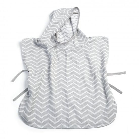 KipKep Mušelínové PONCHO S Silver Grey