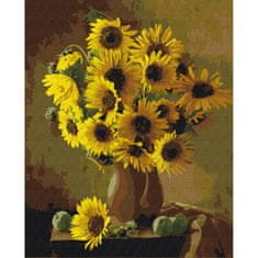 Astra Maľovanie podľa čísel SUNFLOWERS, na ráme, 40x50cm, 801022901