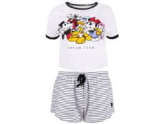 Disney Bielo-čierne dámske pruhované pyžamo Mickey Mouse DISNEY S