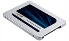 SSD 1TB MX500 SATA III 2.5" 3D TLC 7mm (čítanie/zápis: 560/510MB/s; 95/90K IOPS) + 9.5mm adaptér bulk