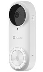 EZVIZ múdra sada DB2 3K (5MP)/ Wi-Fi/ videotelefón/ bezdrôtový zvonček/ rozlíšenie 2544x1888/ IP65/ biely