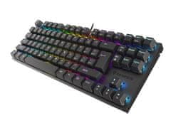 Genesis herná mechanická klávesnica THOR 303/TKL/RGB/Outemu Red/Drôtová USB/SK-SK layout/Čierna