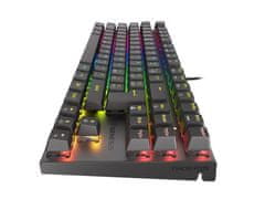 Genesis herná mechanická klávesnica THOR 303/TKL/RGB/Outemu Red/Drôtová USB/CZ/SK layout/Čierna