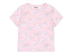 Disney 2x Bielo-ružové dievčenské pyžamo s krátkym rukávom Dumbo, Bambi, Lady and the Tramp, OEKO-TEX 3-4 let 104 cm