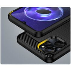 IZMAEL Carbon Shield TPU puzdro pre Realme 10 5G/9i 5G - Čierna KP24270