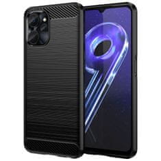 IZMAEL Carbon Shield TPU puzdro pre Realme 10 5G/9i 5G - Čierna KP24270