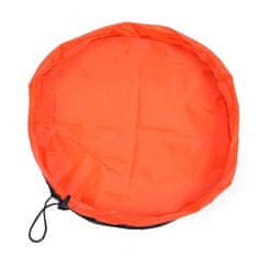 Northix Hracia podložka / Úložná taška na hračky - oranžová 