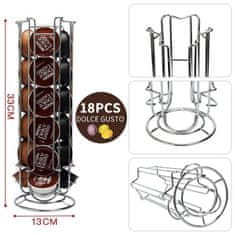 Northix Okrúhly stojan na kávové kapsuly - Dolce Gusto 