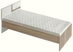 CASARREDO Posteľ 90x200 cm APETTITA 12 dub jasný/biela