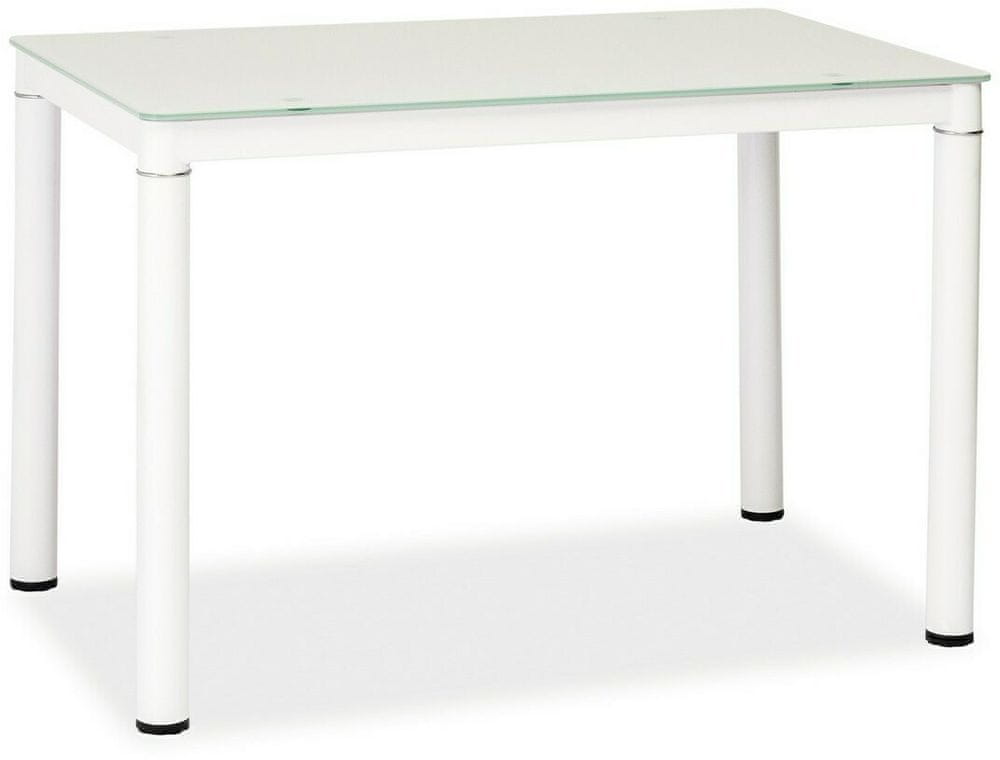 CASARREDO Jedálenský stôl GALANT biely 70x110