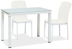 CASARREDO Jedálenský stôl GALANT biely 60x100