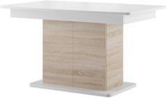 CASARREDO Jedálenský stôl rozkladacia POLSA 03 dub sonoma/biela