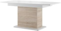 CASARREDO Jedálenský stôl rozkladacia POLSA 03 dub sonoma/biela